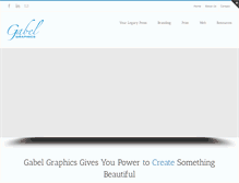 Tablet Screenshot of gabelgraphics.com